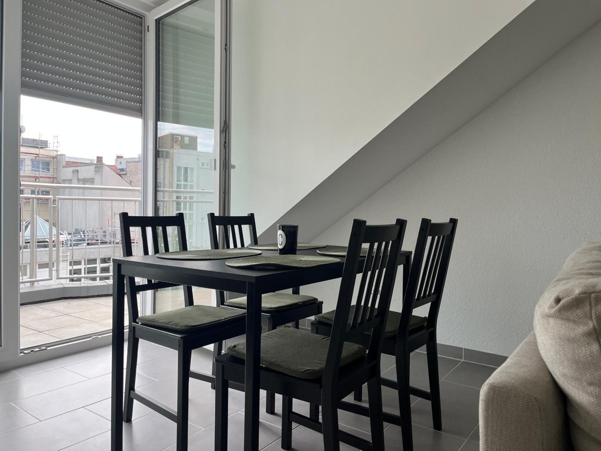 Simplex Apartments Am Europaplatz Karlsruhe Quarto foto